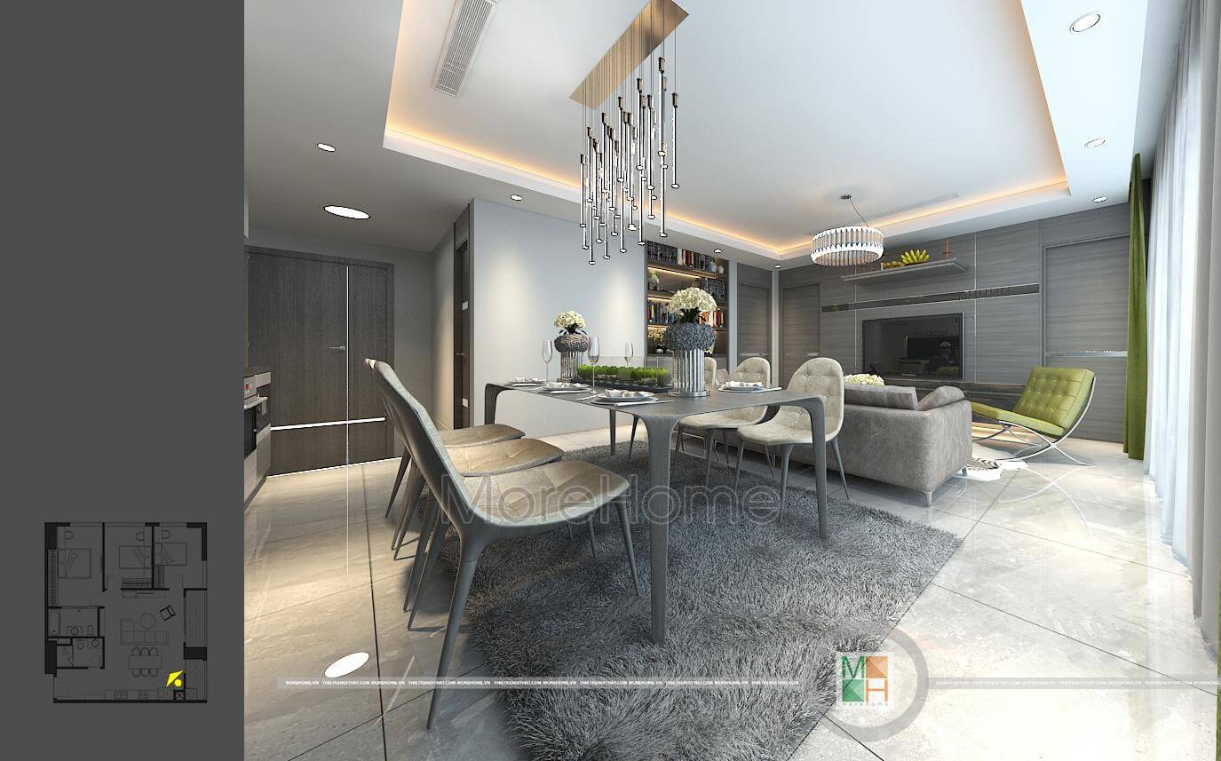 Thiết kế nội thất chung cư Imperia Garden Nguyễn Huy Tưởng